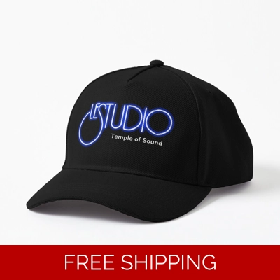 A Le Studio Baseball Hat White & Blue Logo Temple Of Sound